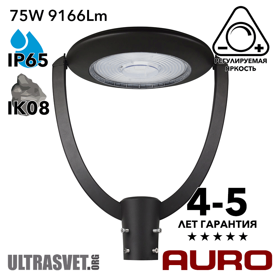 Парковый светодиодный фонарь AURO-PARKWAY-Eco-75