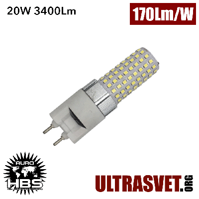 Мощная светодиодная лампа AURO-G12-20W HBS 6000K-6500K