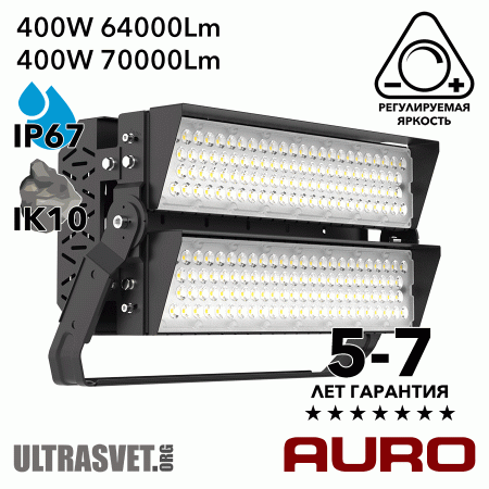 Cветодиодный суперпрожектор AURO-PRO-FL-G3-400