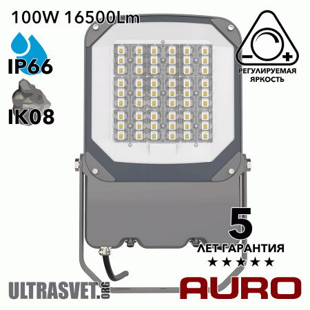 Прожектор светодиодный 100Вт AURO-PRO-FL BSC-M-100