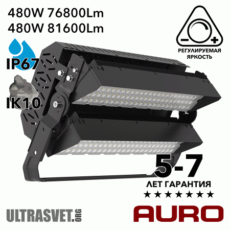 Cветодиодный суперпрожектор AURO-PRO-FL-G3-480